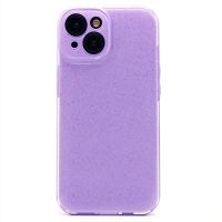 Чехол для Apple iPhone 15 силиконовый с блестками №3 <светло-фиолетовый> ― Оптовый PromiseMobile