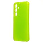 Чехол для Samsung SM-S921B (Galaxy S24) силиконовый с блестками №3 <светло-зеленый>