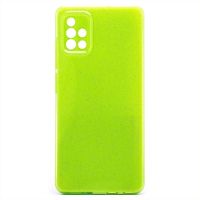 Чехол для Samsung SM-A515F (Galaxy A51) силиконовый с блестками №3 <светло-зеленый> ― Оптовый PromiseMobile