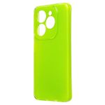 Чехол для Infinix Smart 8 (X6525), 8 Pro (X6525B), Tecno Spark 20 (KJ5), 20C (BG7n) силиконовый с блестками №3 <светло-зеленый>