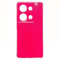 Чехол для Xiaomi Redmi Note 13 Pro (23117RA68G), Poco M6 Pro (2312FPCA6G) силиконовый с блестками №3 <розовый> ― Оптовый PromiseMobile