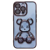 Чехол для Apple iPhone 13 Pro силиконовый Мишка <черный> ― Оптовый PromiseMobile