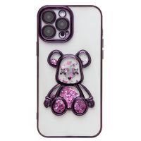 Чехол для Apple iPhone 13 Pro Max силиконовый Мишка <фиолетовый> ― Оптовый PromiseMobile