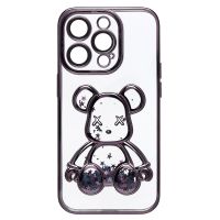 Чехол для Apple iPhone 14 Pro Max силиконовый Мишка <черный> ― Оптовый PromiseMobile