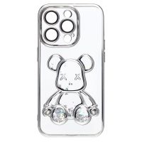 Чехол для Apple iPhone 14 Pro Max силиконовый Мишка <серебристый> ― Оптовый PromiseMobile