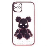 Чехол для Apple iPhone 11 силиконовый Мишка №2 <розовый> ― Оптовый PromiseMobile
