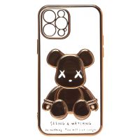 Чехол для Apple iPhone 12 Pro силиконовый Мишка №2 <золотой> ― Оптовый PromiseMobile