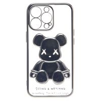 Чехол для Apple iPhone 13 Pro силиконовый Мишка №2 <серебристый> ― Оптовый PromiseMobile