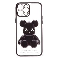 Чехол для Apple iPhone 13 Pro Max силиконовый Мишка №2 <черный> ― Оптовый PromiseMobile