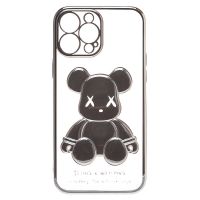 Чехол для Apple iPhone 13 Pro Max силиконовый Мишка №2 <серебристый> ― Оптовый PromiseMobile