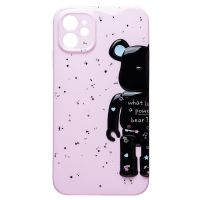 Чехол для Apple iPhone 11 силиконовый Мишка №3 <светло-розовый> ― Оптовый PromiseMobile