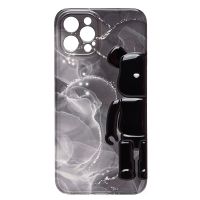 Чехол для Apple iPhone 12 Pro силиконовый Мишка №3 <черный> ― Оптовый PromiseMobile