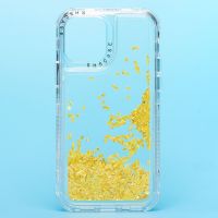 Чехол для Apple iPhone 12 Pro силиконовый с блестками №4 <желтый> ― Оптовый PromiseMobile