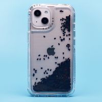 Чехол для Apple iPhone 13 силиконовый с блестками №4 <черный> ― Оптовый PromiseMobile