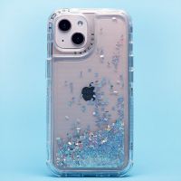 Чехол для Apple iPhone 13 силиконовый с блестками №4 <серебристый> ― Оптовый PromiseMobile
