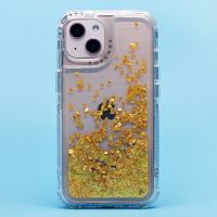 Чехол для Apple iPhone 13 силиконовый с блестками №4 <желтый> ― Оптовый PromiseMobile
