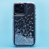 Чехол для Apple iPhone 13 Pro Max силиконовый с блестками №4 <серебристый> ― Оптовый PromiseMobile