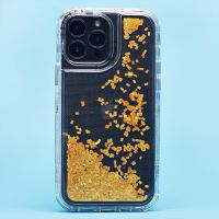 Чехол для Apple iPhone 13 Pro Max силиконовый с блестками №4 <желтый> ― Оптовый PromiseMobile