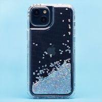 Чехол для Apple iPhone 15 Plus силиконовый с блестками №4 <серебристый> ― Оптовый PromiseMobile