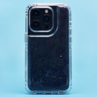 Чехол для Apple iPhone 15 Pro силиконовый с блестками №4 <черный> ― Оптовый PromiseMobile