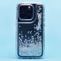 Чехол для Apple iPhone 15 Pro силиконовый с блестками №4 <серебристый> ― Оптовый PromiseMobile