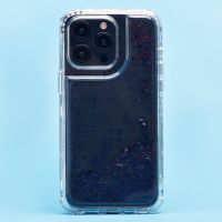 Чехол для Apple iPhone 15 Pro Max силиконовый с блестками №4 <черный> ― Оптовый PromiseMobile