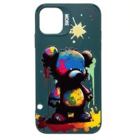 Чехол для Apple iPhone 11 силиконовый (рис. 335/медведь) <темно-зеленый> ― Оптовый PromiseMobile
