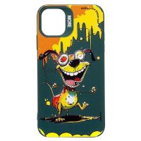 Чехол для Apple iPhone 11 силиконовый (рис. 335/собака) <темно-зеленый> ― Оптовый PromiseMobile