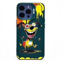 Чехол для Apple iPhone 13 Pro силиконовый (рис. 335/собака) <темно-зеленый> ― Оптовый PromiseMobile