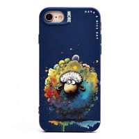 Чехол для Apple iPhone 7, 8, SE 2020, SE 2022 силиконовый (рис. 335/овечка) <темно-синий> ― Оптовый PromiseMobile