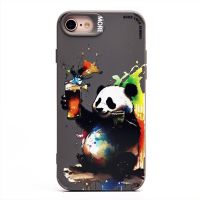 Чехол для Apple iPhone 7, 8, SE 2020, SE 2022 силиконовый (рис. 335/панда) <серый> ― Оптовый PromiseMobile