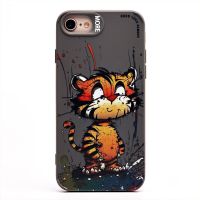 Чехол для Apple iPhone 7, 8, SE 2020, SE 2022 силиконовый (рис. 335/тигр) <серый> ― Оптовый PromiseMobile