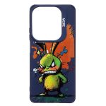 Чехол для Infinix Hot 40 (X6836), 40 Pro (X6837) силиконовый (рис. 335/заяц) <темно-синий>