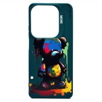 Чехол для Infinix Hot 40 (X6836), 40 Pro (X6837) силиконовый (рис. 335/медведь) <темно-зеленый> ― Оптовый PromiseMobile