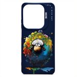 Чехол для Infinix Hot 40 (X6836), 40 Pro (X6837) силиконовый (рис. 335/овечка) <темно-синий>