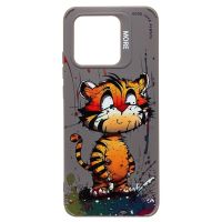 Чехол для Xiaomi Redmi 10C (220333QNY) силиконовый (рис. 335/тигр) <серый> ― Оптовый PromiseMobile