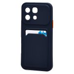 Чехол для Infinix Note 60 5G (X6879) силиконовый с картхолдером №9 <темно-синий>