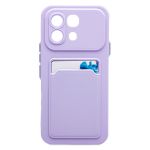 Чехол для Infinix Note 60 5G (X6879) силиконовый с картхолдером №9 <светло-фиолетовый>
