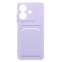 Чехол для Realme Note 60 (RMX3933), 60x (RMX3938) силиконовый с картхолдером №9 <светло-фиолетовый> ― Оптовый PromiseMobile