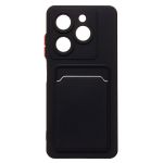 Чехол для Infinix Smart 8 (X6525), 8 Pro (X6525B), Tecno Spark 20 (KJ5), 20C (BG7n) силиконовый с картхолдером №9 <черный>