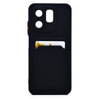 Чехол для Infinix Smart 9 (X6532) силиконовый с картхолдером №9 <черный> ― Оптовый PromiseMobile