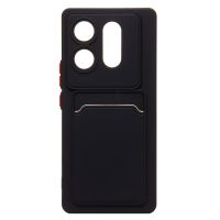 Чехол для Infinix Zero 30 5G (X6731) силиконовый с картхолдером №9 <черный> ― Оптовый PromiseMobile