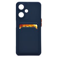 Чехол для Oppo A59 (CPH2617) силиконовый с картхолдером №9 <темно-синий> ― Оптовый PromiseMobile