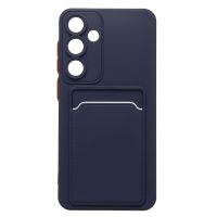 Чехол для Samsung SM-S936B (Galaxy S25 Plus) силиконовый с картхолдером №9 <темно-синий> ― Оптовый PromiseMobile