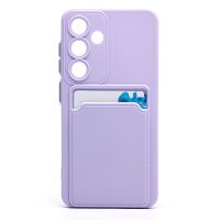 Чехол для Samsung SM-S931B (Galaxy S25) силиконовый с картхолдером №9 <светло-фиолетовый> ― Оптовый PromiseMobile