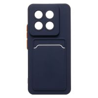 Чехол для Xiaomi 14 Pro силиконовый с картхолдером №9 <темно-синий> ― Оптовый PromiseMobile