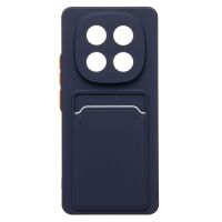 Чехол для Xiaomi Poco X7 (24095PCADG) силиконовый с картхолдером №9 <темно-синий> ― Оптовый PromiseMobile