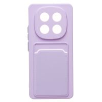 Чехол для Xiaomi Redmi Note 14 Pro (24116RACCG) силиконовый с картхолдером №9 <светло-фиолетовый> ― Оптовый PromiseMobile