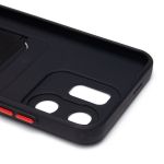 Чехол для Infinix Hot 50i (X6531B) силиконовый с картхолдером №9 <черный>
