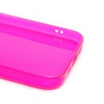 Чехол для Apple iPhone 14 Pro Max силиконовый глянцевый №3 <розовый>